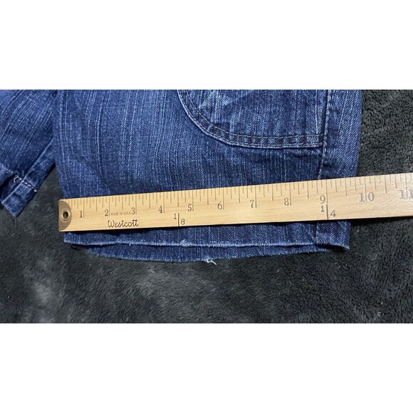 Kiang Brasil Denim Jean Shorts Women’s Sz 38 (US 4/6) Blue 100% Cotton 5" Inseam - Picture 6 of 11